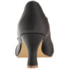 Nero 7,5 cm retro vintage FLAPPER-35 Pinup scarpe décolleté con tacchi bassi