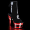 Patent 18 cm FLASH-1018-7 led platform pole dance ankle boots