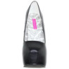 Nero Ecopelle 14,5 cm Burlesque BORDELLO TEEZE-06 Plateau Scarpe Décolleté
