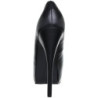 Black Leatherette 14,5 cm Burlesque BORDELLO TEEZE-06 Platform Pumps