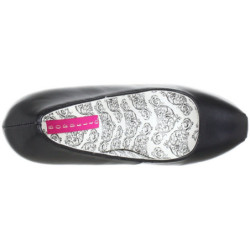 Nero Ecopelle 14,5 cm Burlesque BORDELLO TEEZE-06 Plateau Scarpe Décolleté