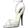 Bianco 15 cm Devious DOMINA-108 sandali tacchi a spillo