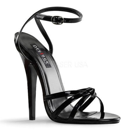 Patent 15 cm DOMINA-108 transvestite high heels shoes