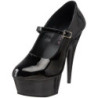 Black Shiny 15 cm PLEASER DELIGHT-687 Platform Pumps