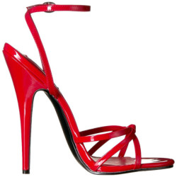 Red 15 cm DOMINA-108 transvestite high heels shoes