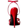 Red 15 cm DOMINA-108 transvestite high heels shoes