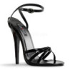 Patent 15 cm DOMINA-108 fetish high heeled shoes
