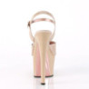 Beige 18 cm SKY-309TT sandali pleaser con suole dorato