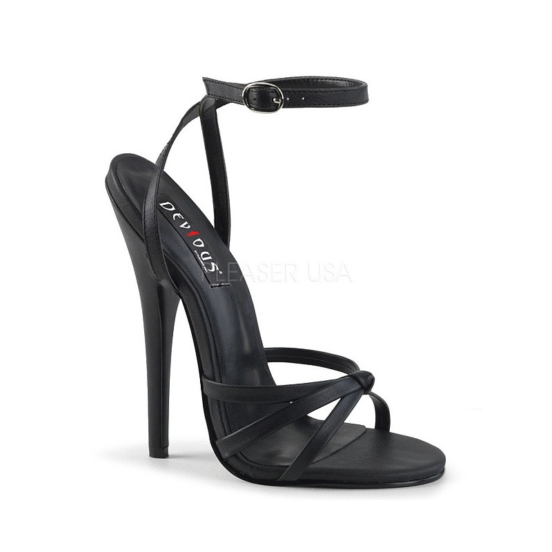 Leatherette 15 cm DOMINA-108 fetish high heeled shoes