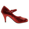 Décolleté glitter 8 cm GLINDA-50G cosplay mary jane scarpe décolleté da principessa