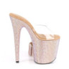 Gold rhinestone 20 cm BEJEWELED-812RS pleaser high heels ankle cuff