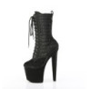 RAZZLE-1040WR - 20 cm platform high heel boots vegan black