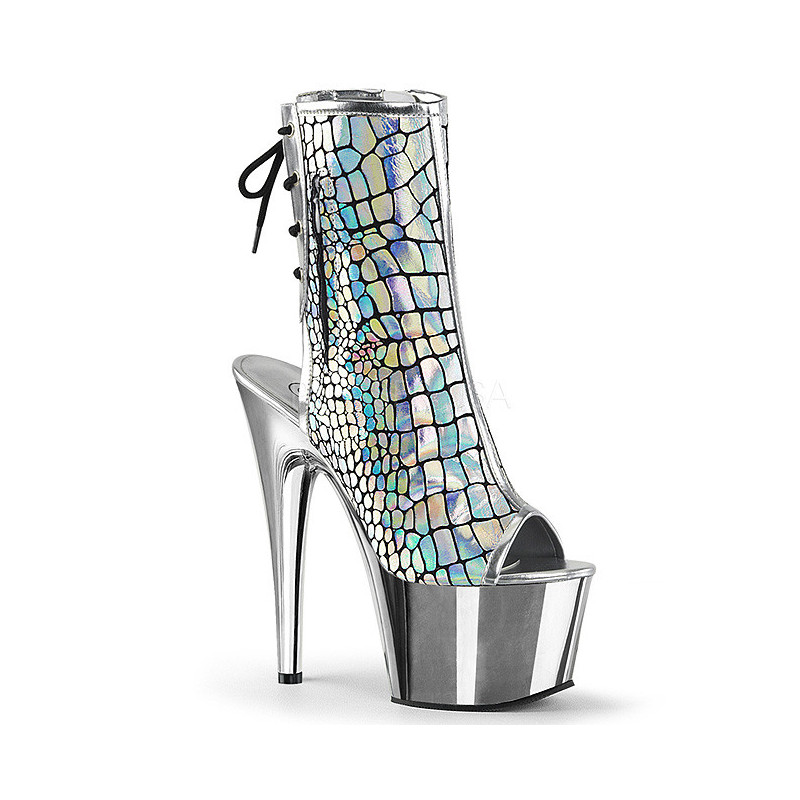 Hologram 18 cm ADORE-1018HG womens platform soled ankle boots