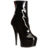 Verniciata 15 cm DELIGHT-1010 stivaletti con plateau suola donna