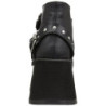 Leatherette 8 cm DemoniaCult SCENE-30 goth ankle boots with buckles