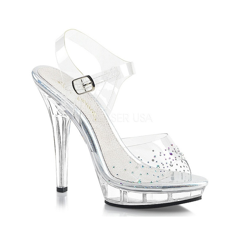Rhinestones 13 cm LIP-108SD high heeled sandals