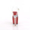 Red 18 cm LOVESICK-708SG glitter platform sandals shoes