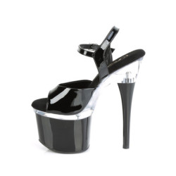Patent platform 18 cm ESTEEM-709 pleaser high heels shoes women