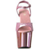 Rose 18 cm Pleaser REVOLVER-709G High Heels Chrome Platform