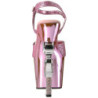Rose 18 cm Pleaser REVOLVER-709G High Heels Chrome Platform