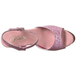 Rosa 18 cm Pleaser REVOLVER-709G Tacchi Alti Cromo Plateau