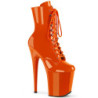 FLAMINGO-1020 20 cm pleaser high heels ankle boots orange