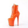FLAMINGO-1020 20 cm pleaser high heels ankle boots orange
