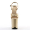 Beige Shiny 20 cm FLAMINGO-809 High Heels Platform