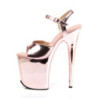 Rose 20 cm FLAMINGO-809 High Heels Chrome Platform