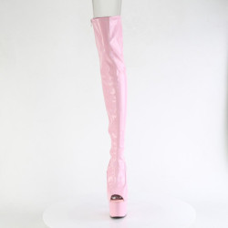 Rose 18 cm ADORE-3011HWR Hologram overknee boots peep toe