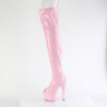 Rose 18 cm ADORE-3011HWR Hologram overknee boots peep toe