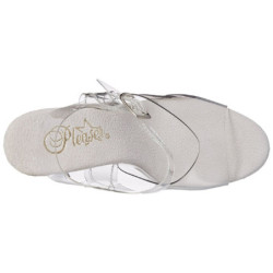 Trasparente 20 cm FLAMINGO-808 Tacchi Alti Cromo Plateau