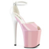 Patent 20 cm FLAMINGO-868 rose pleaser shoes with high heels