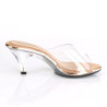 Gold 8 cm BELLE-301 low heeled womens mules shoes