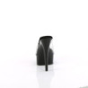 Vinyl 15 cm EXCITE-601 Black mules high heels women