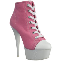 Rose Neon 15 cm DELIGHT-600SK-02 Canvas high heels chucks