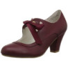 Burgundy 6,5 cm WIGGLE-32 vintage cuben heels maryjane pumps