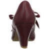 Burgundy 6,5 cm WIGGLE-32 vintage cuben heels maryjane pumps