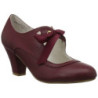 Burgundy 6,5 cm WIGGLE-32 vintage cuben heels maryjane pumps