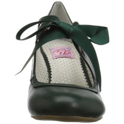 Green 6,5 cm WIGGLE-32 vintage cuben heels maryjane pumps