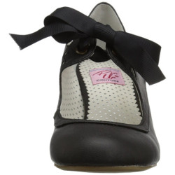 Black 6,5 cm WIGGLE-32 vintage cuben heels maryjane pumps