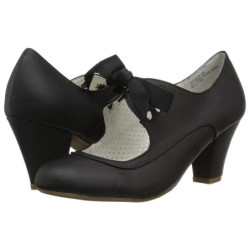 Black 6,5 cm WIGGLE-32 vintage cuben heels maryjane pumps