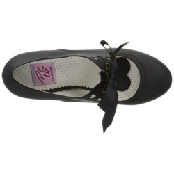 Black 6,5 cm WIGGLE-32 vintage cuben heels maryjane pumps