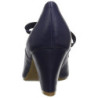 Blue 6,5 cm WIGGLE-32 vintage cuben heels maryjane pumps