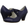 Blue 6,5 cm WIGGLE-32 vintage cuben heels maryjane pumps