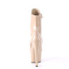 Beige Ecopelle 18 cm ADORE-1020 stivaletti con stringati