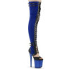 Leatherette 20 cm FLAMINGO-3027-2 overknee boots with laces