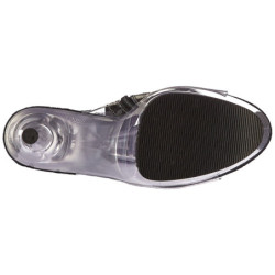 Nero 18 cm ADORE-1017SRS stivaletti con frange donna tacco alto