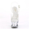 Transparent 18 cm MOON-708DIA Pole dancing sandals
