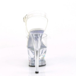Transparent 18 cm MOON-708DIA Pole dancing sandals